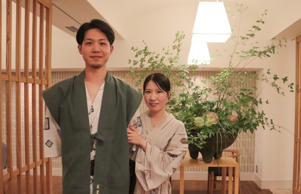 大切な記念日を祝い、城崎温泉 泉翠で特別な時間を過ごされたお二人